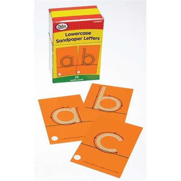 Didax Didax DD-210829 Tactile Sandpaper Lowercase Letters DD-210829